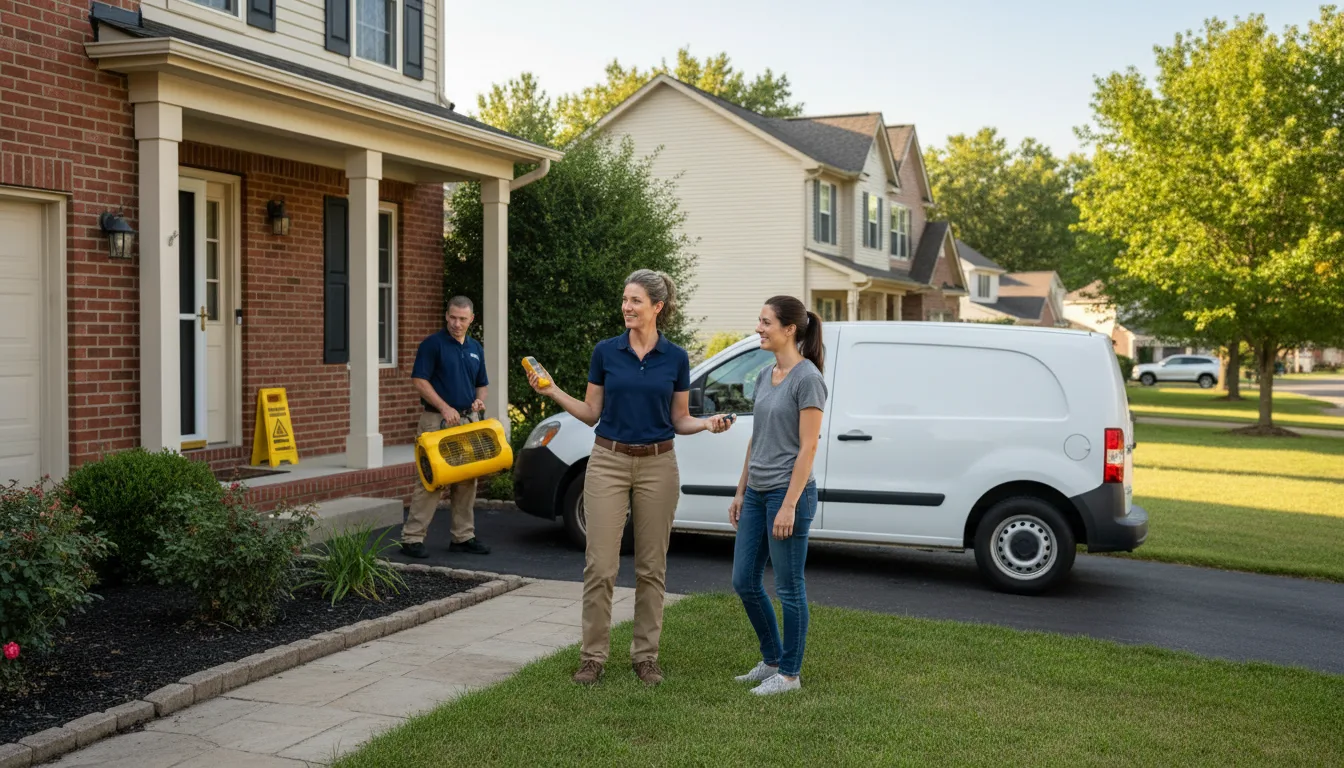 Water restoration image for Home Water Damage Repair in Hartshorne, OK